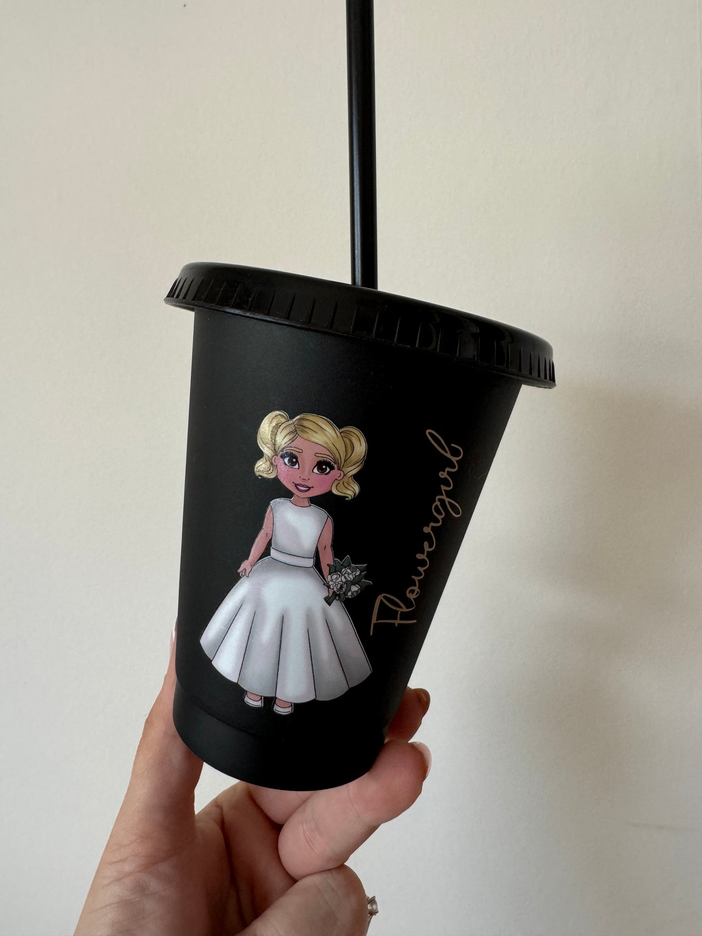 Flower girl 16oz cold cup