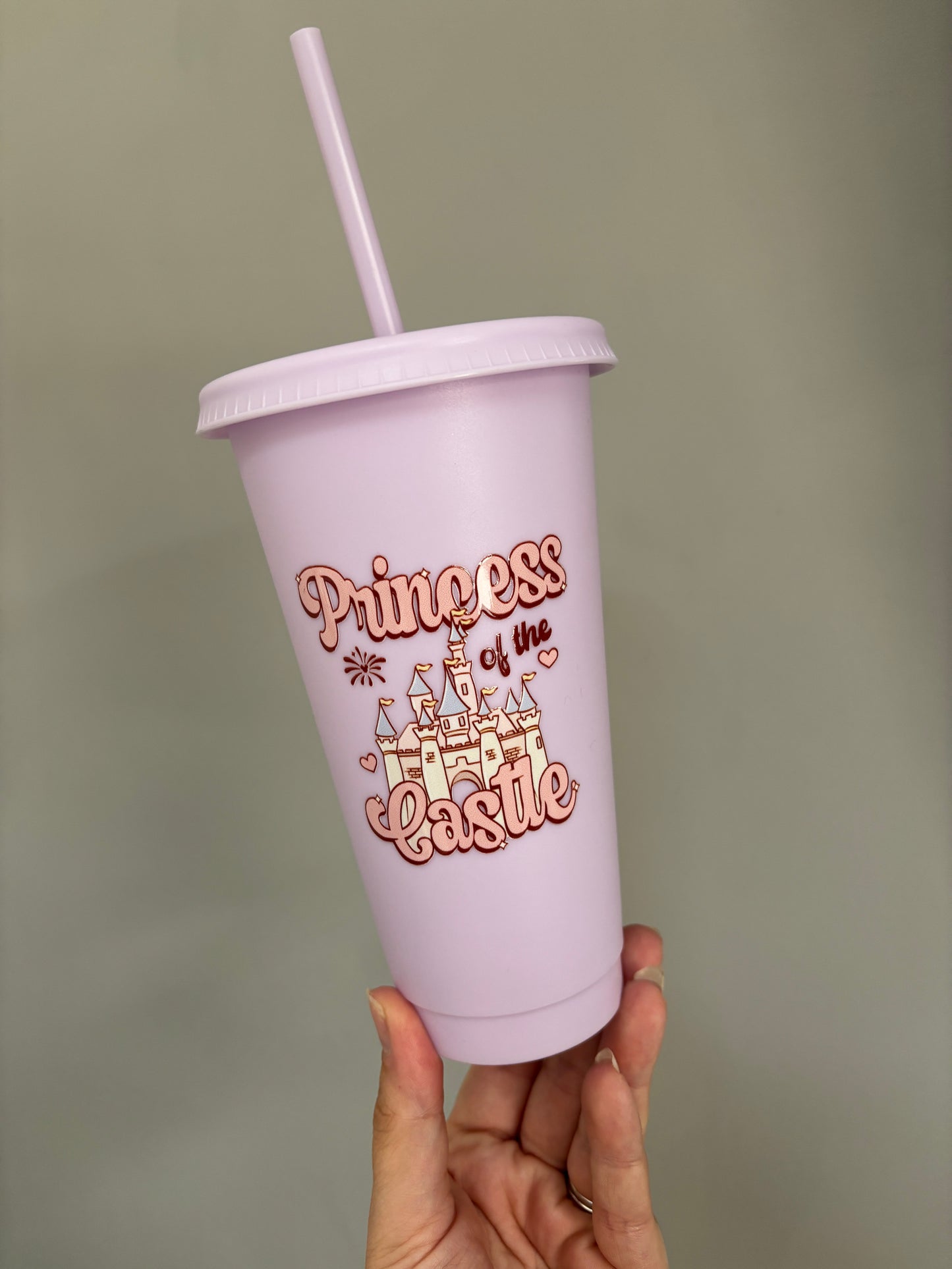 Princess of the castle lilac cold cup 24oz