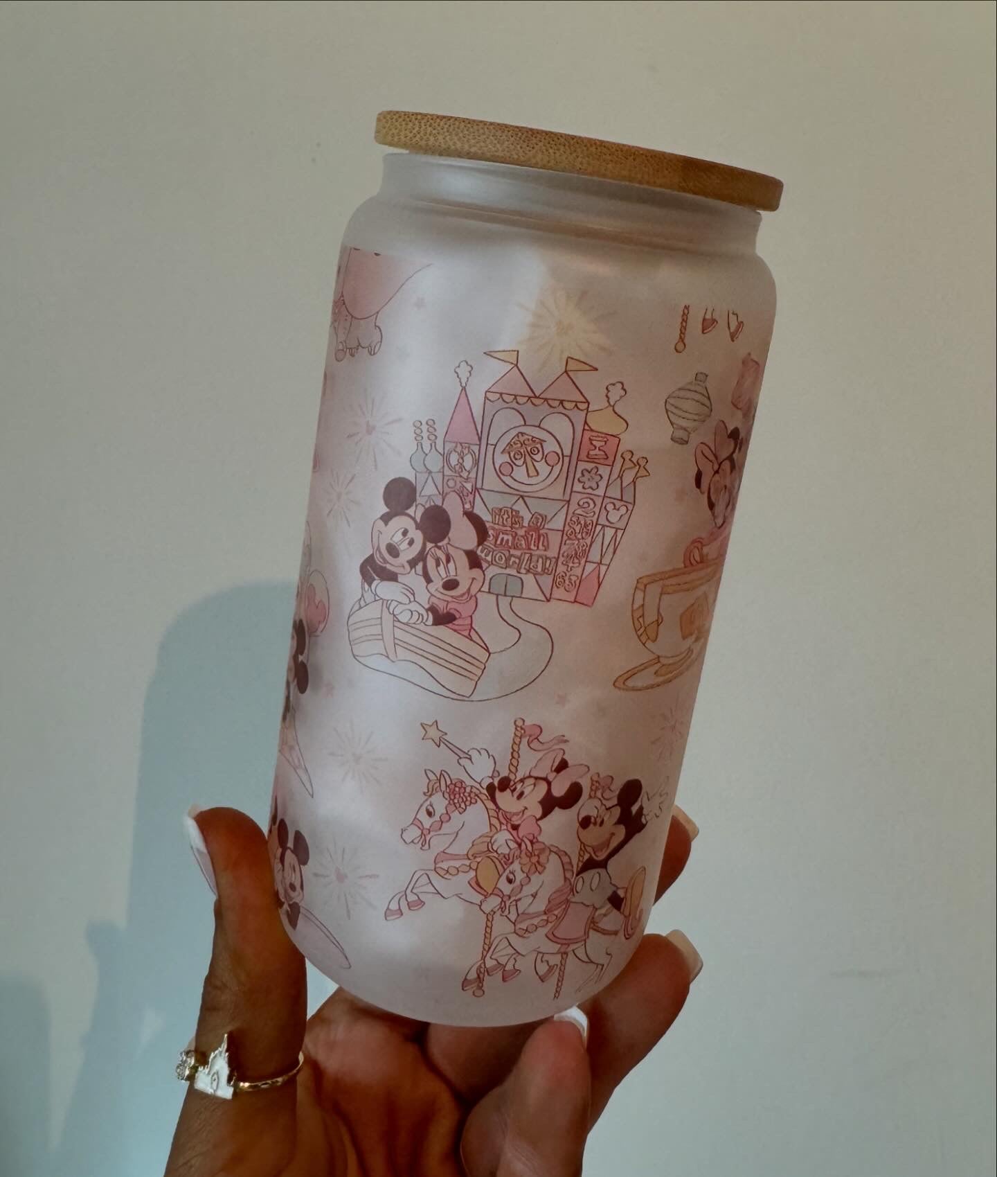 Fantasyland frosted glass can - 16oz