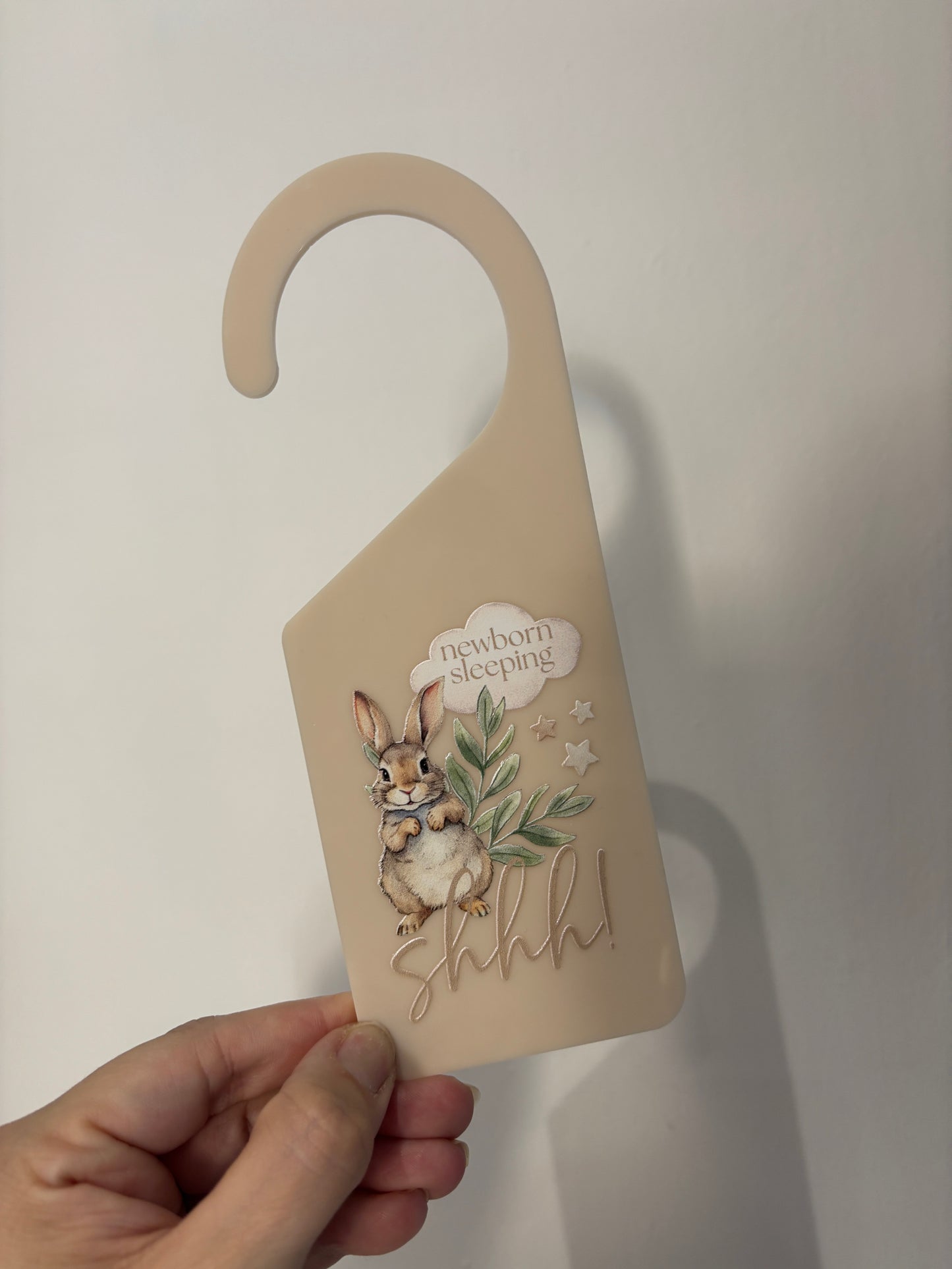 Newborn sleeping sign