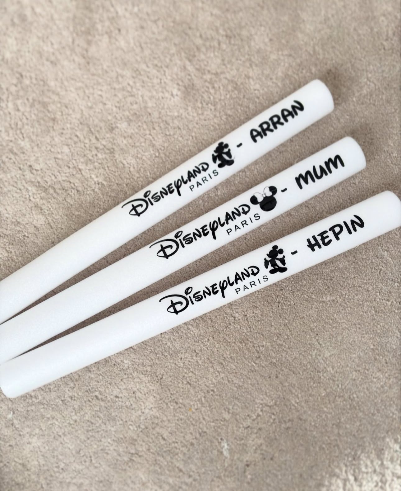 DLP personalised glow sticks