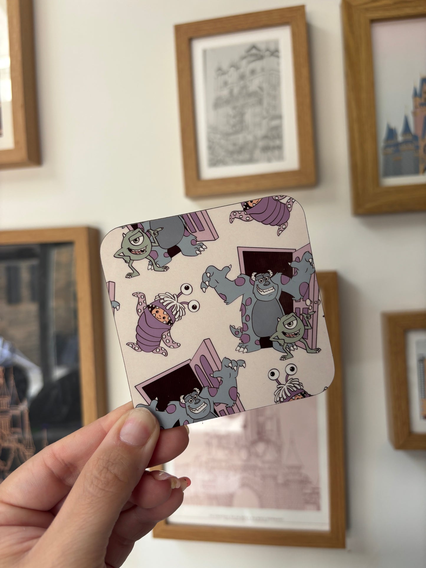 Monsters Inc drinks coaster
