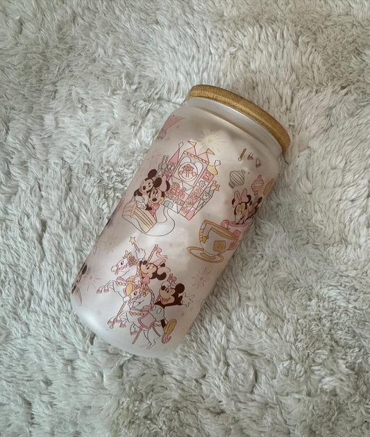Fantasyland frosted glass can - 16oz