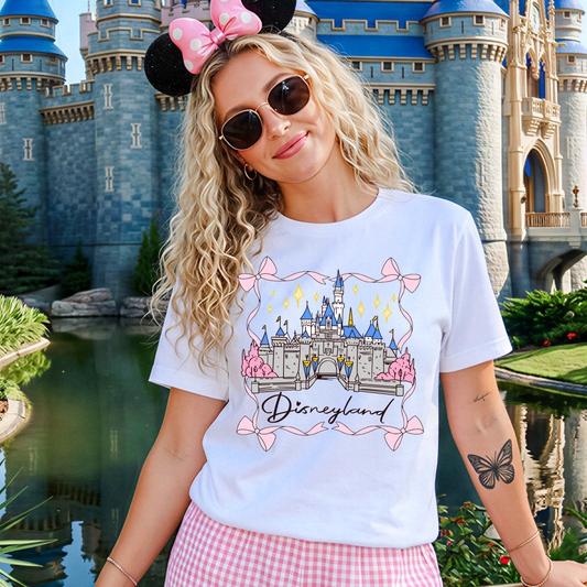 Disneyland castle and bow