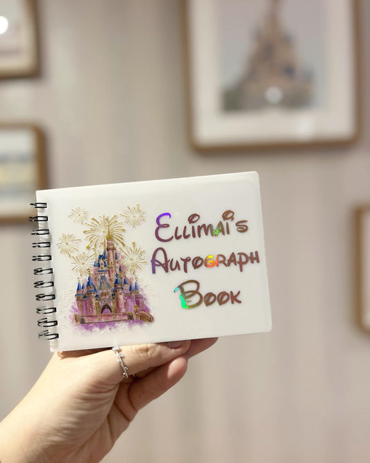 Personalised castle autograph book