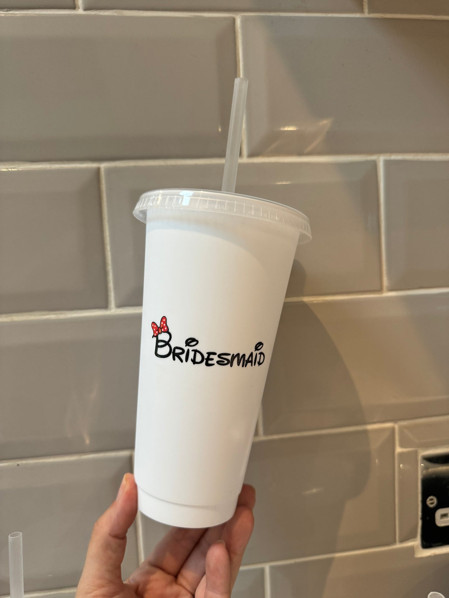Disney bridesmaid cold cup 24oz