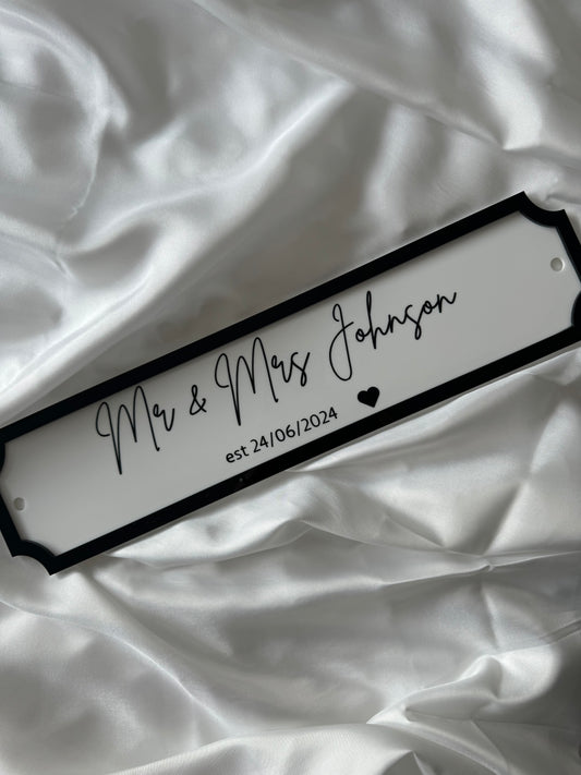 Personalised House/Wedding Plaques