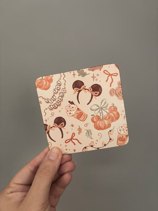 Autumn drinks coaster