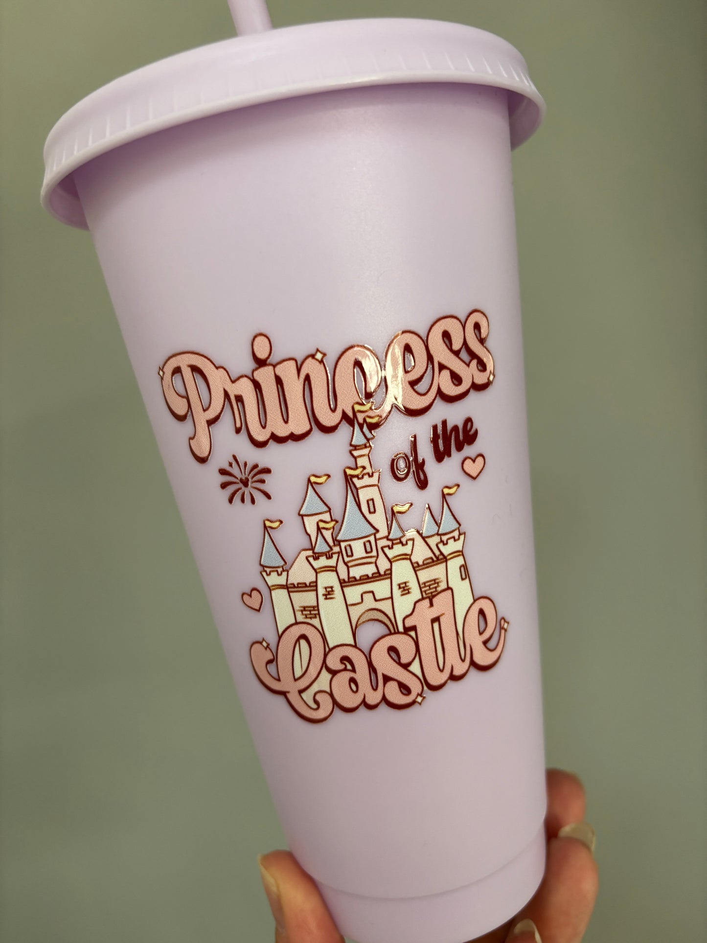 Princess of the castle lilac cold cup 24oz