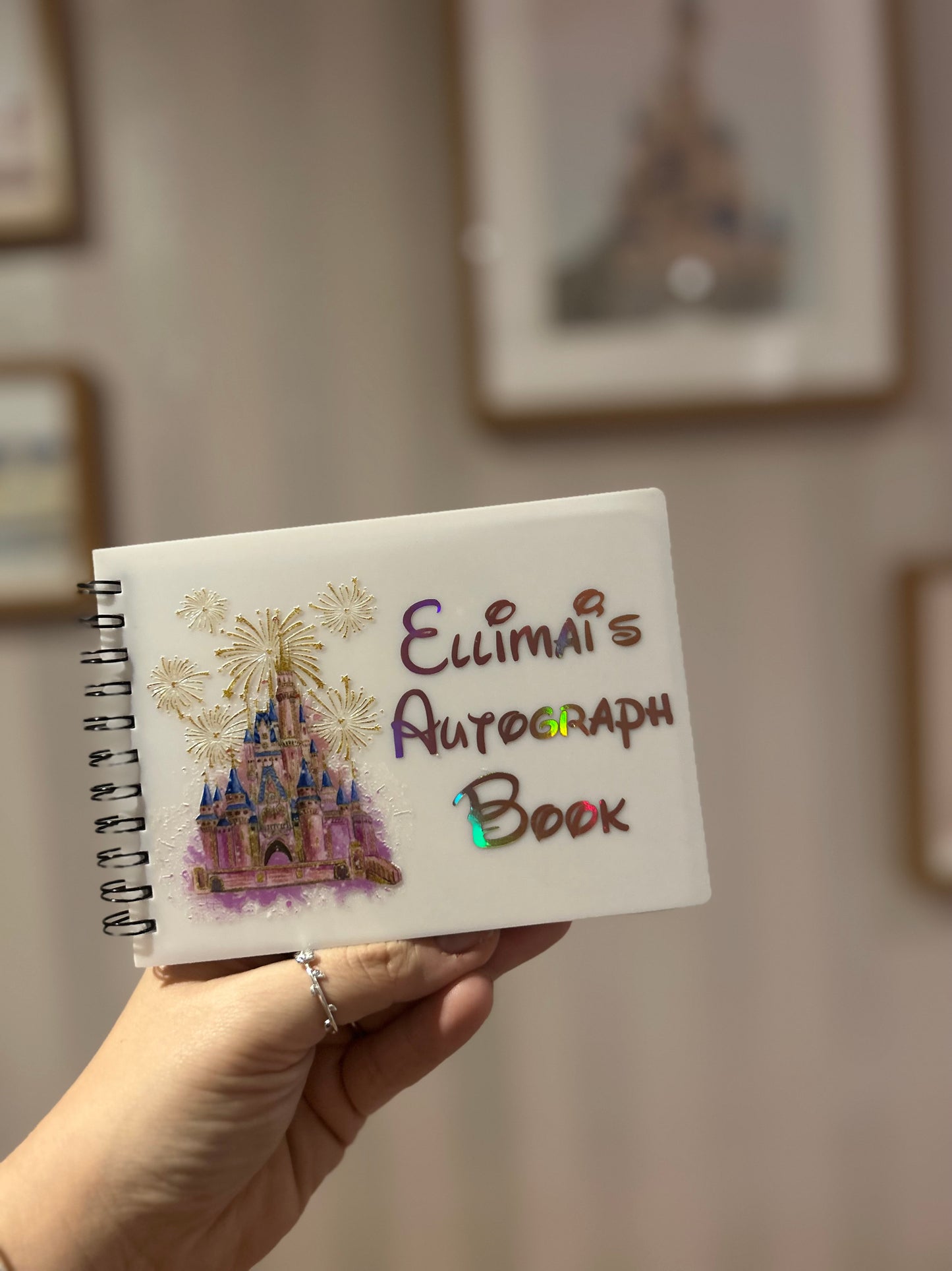 Personalised castle autograph book