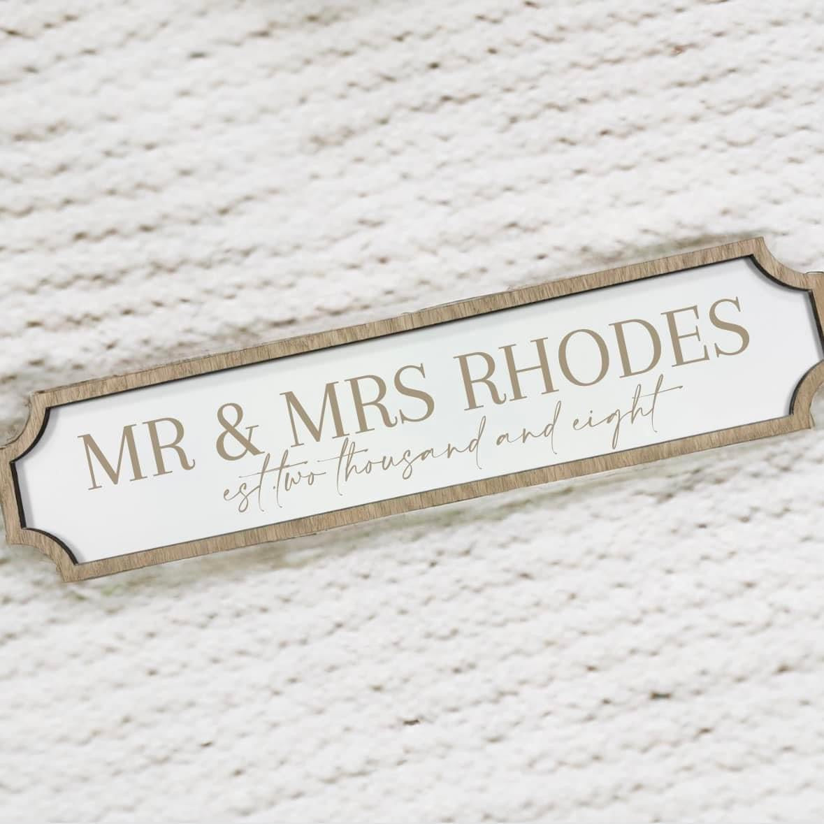 Personalised House/Wedding Plaques