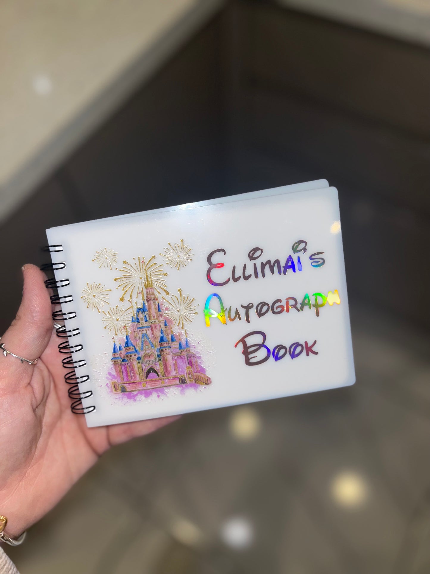 Personalised castle autograph book