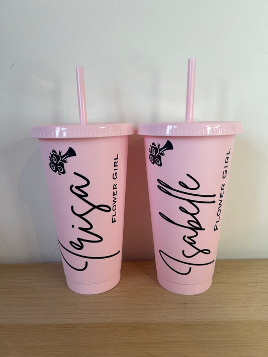 Flower girl cold cup - 24oz