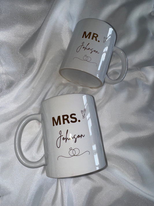 Mr & Mrs mug set