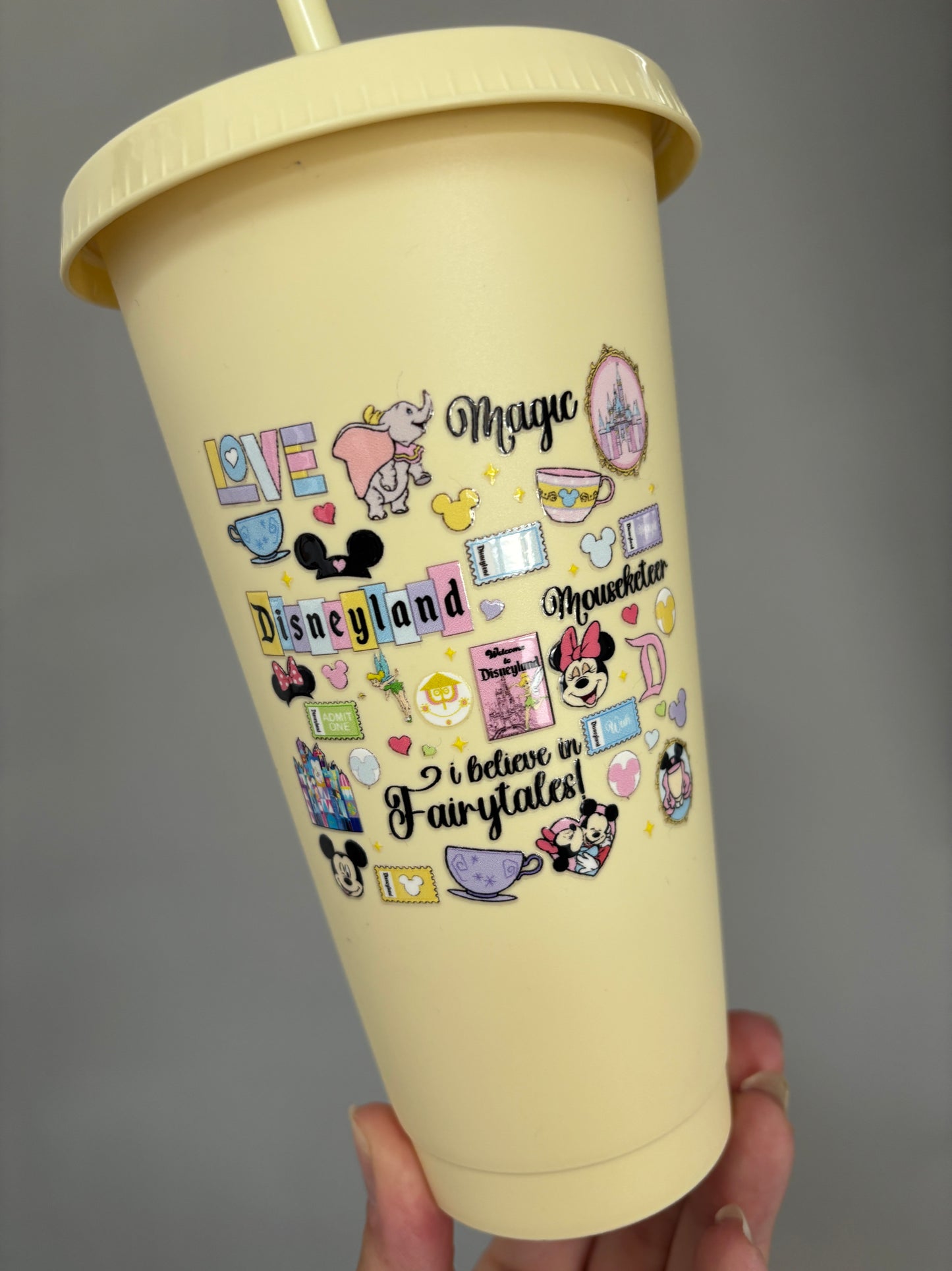 Disneyland lemon 24oz cold cup
