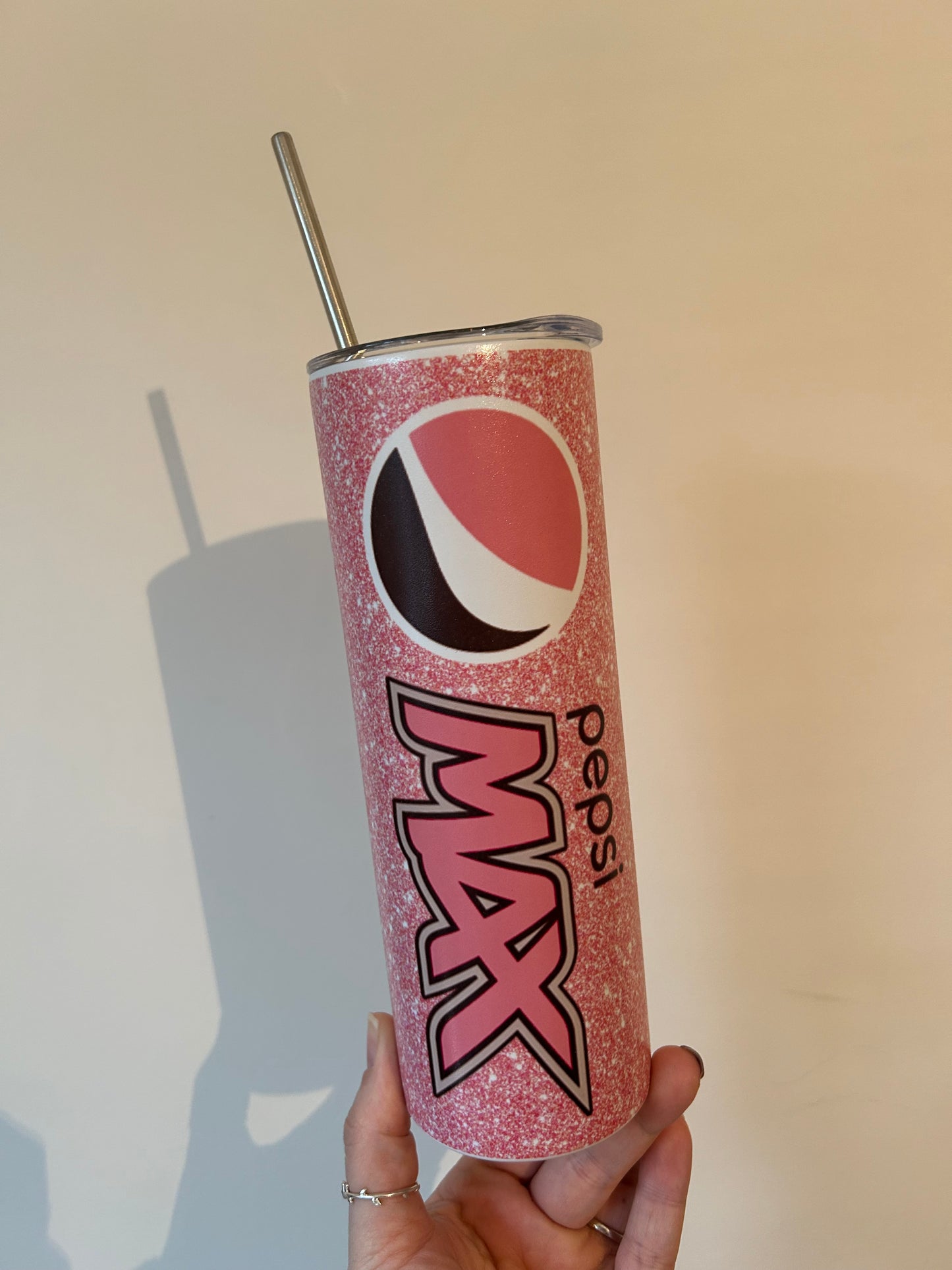 Pink Pepsi max 20oz tumbler