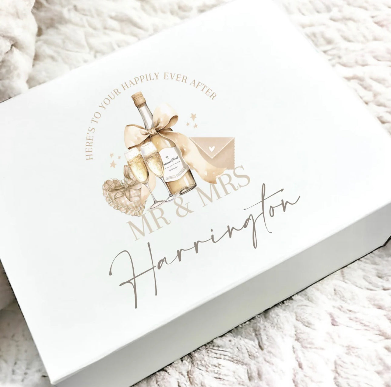 Personalised wedding memory box