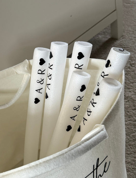 Personalised Wedding glow sticks