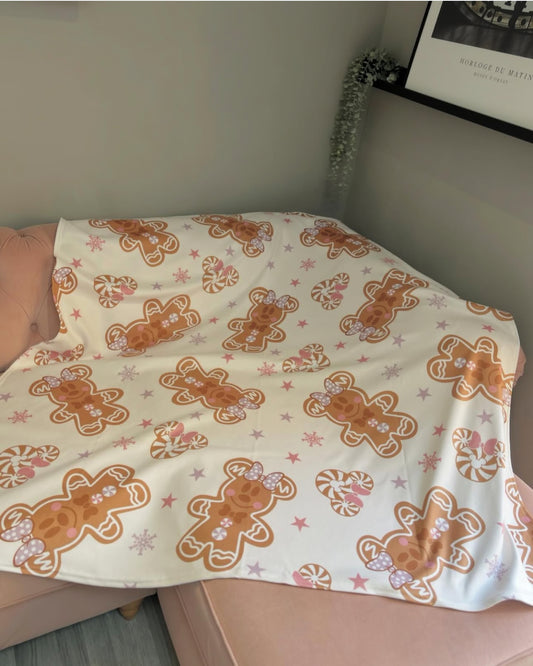 Christmas Gingerbread men blanket