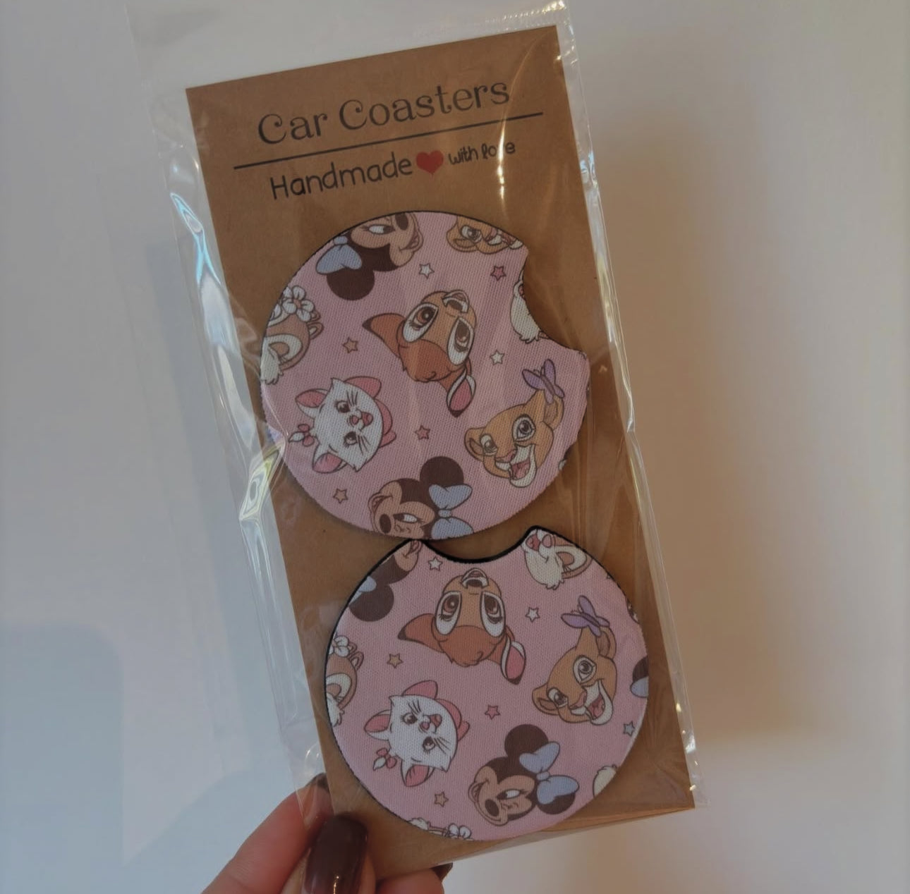 Disney girlies car coasters