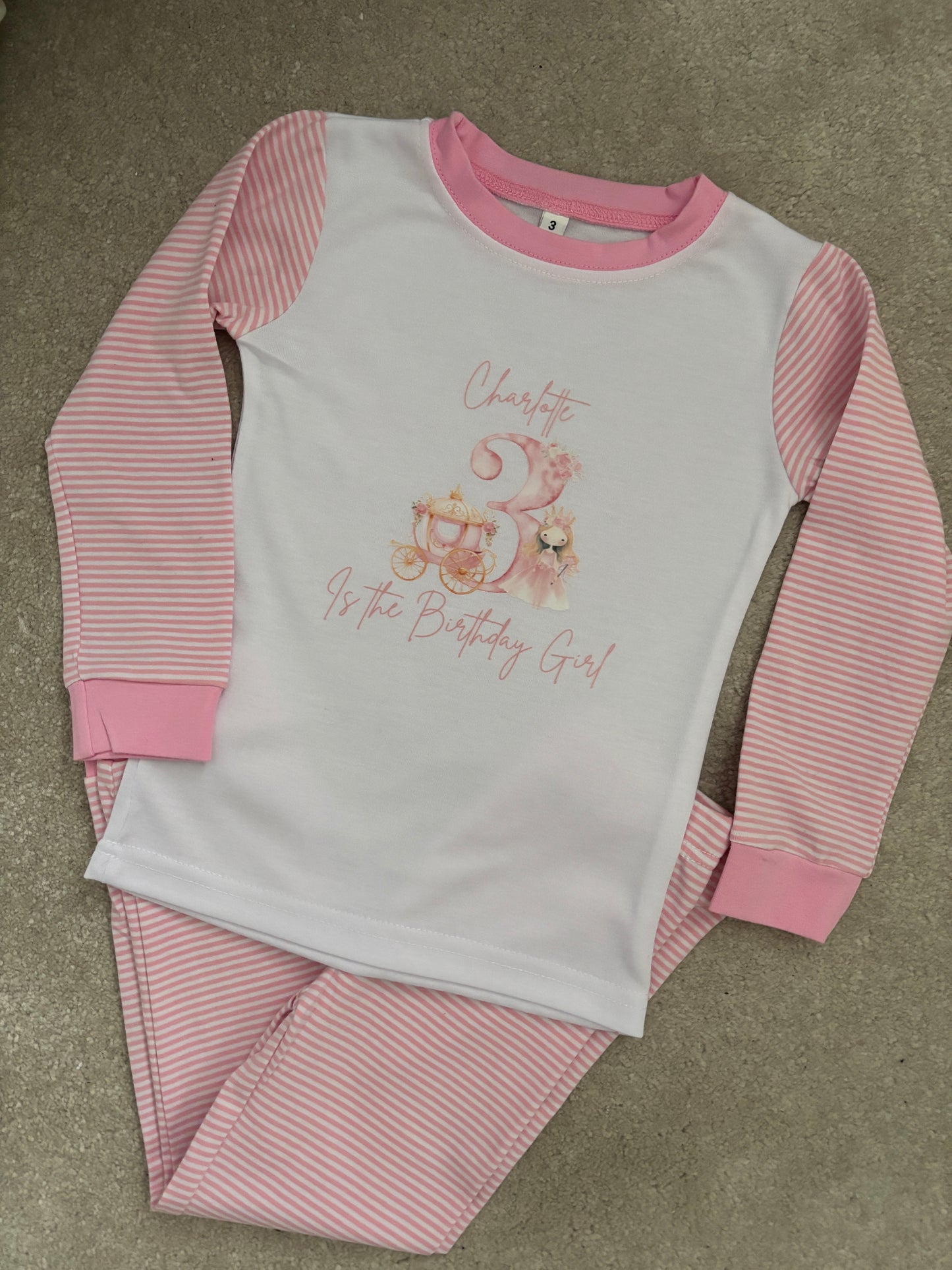 Personalised Birthday Girl pyjamas