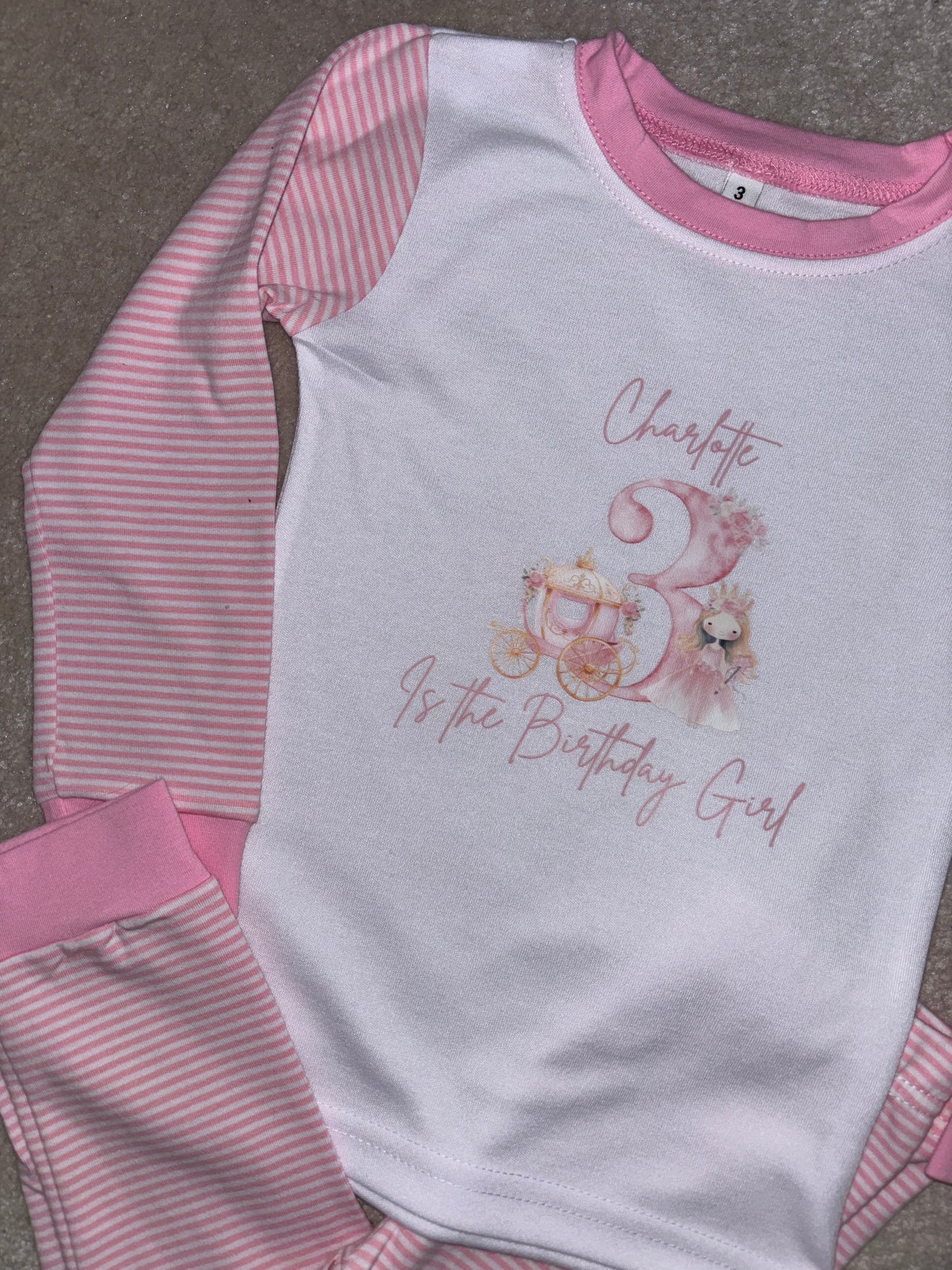 Personalised Birthday Girl pyjamas