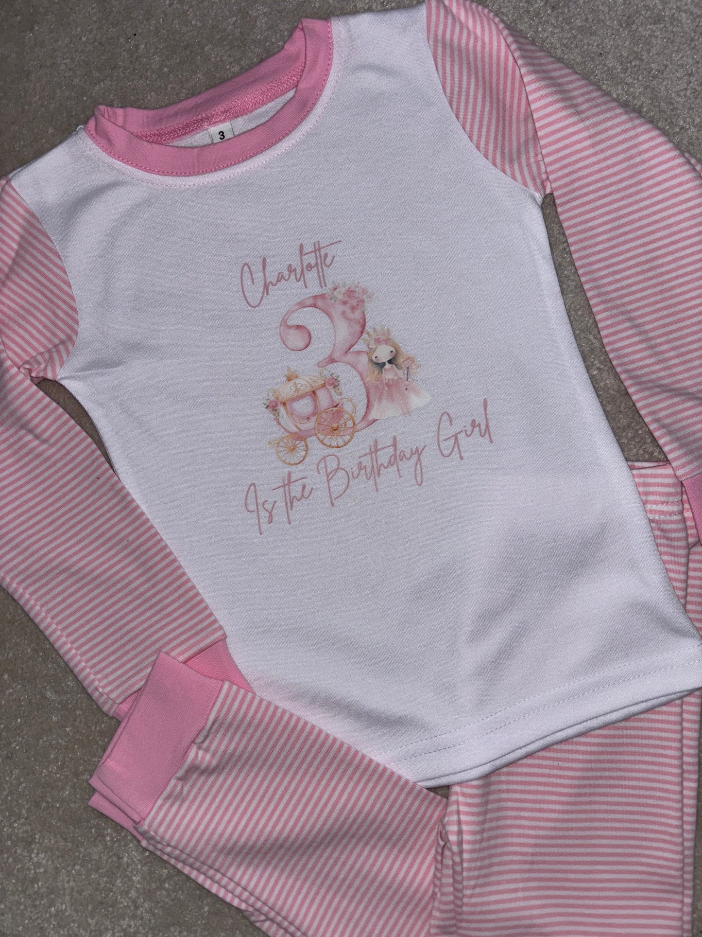 Personalised Birthday Girl pyjamas