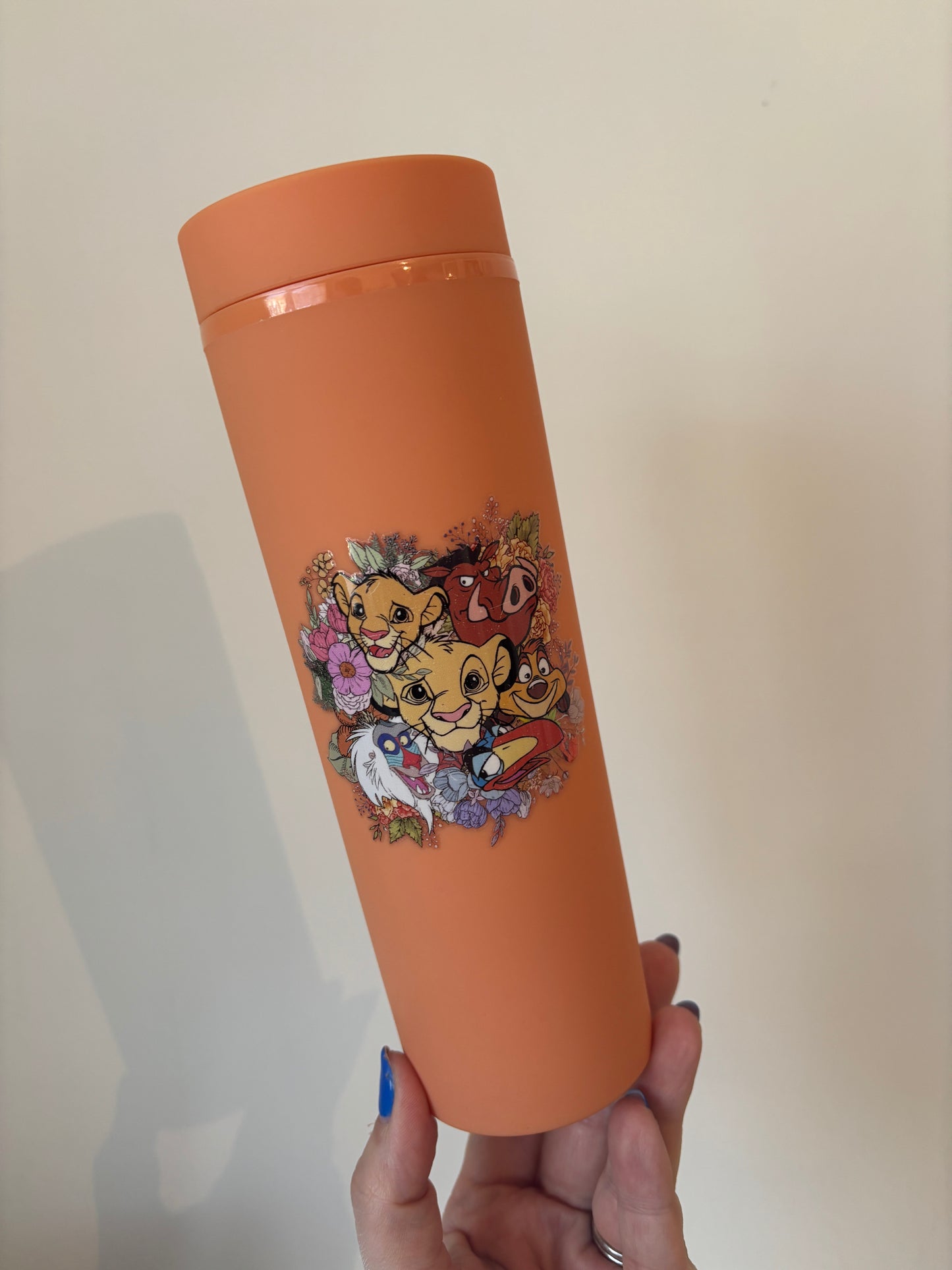 Orange Lion King tumbler