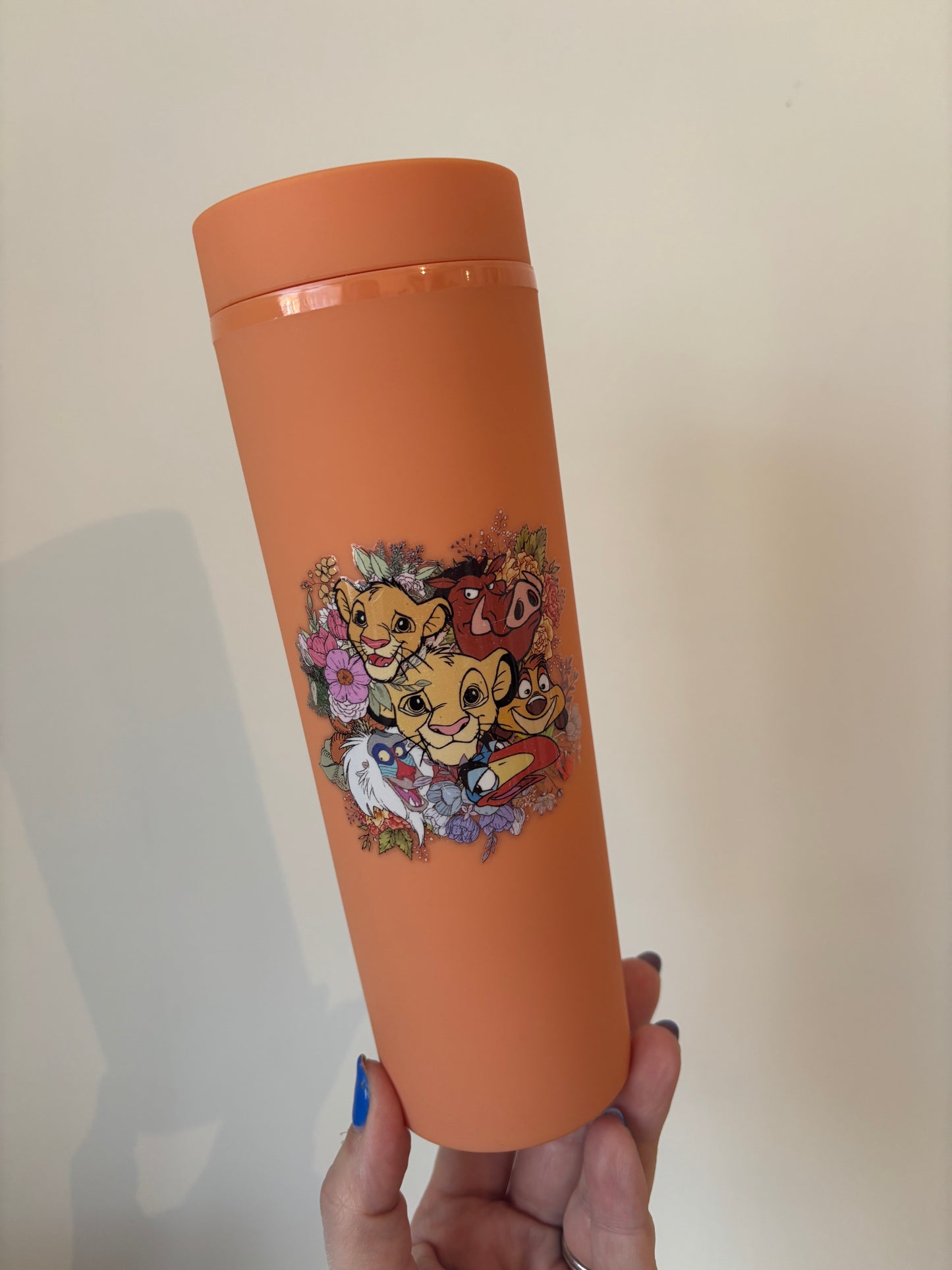 Orange Lion King tumbler