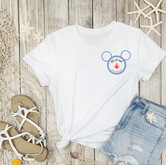 'Lets set sail' Cruise T-shirt - Customised