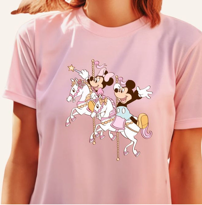 Fantasyland Carousel Pink T-shirt 2XL - No phone case!!