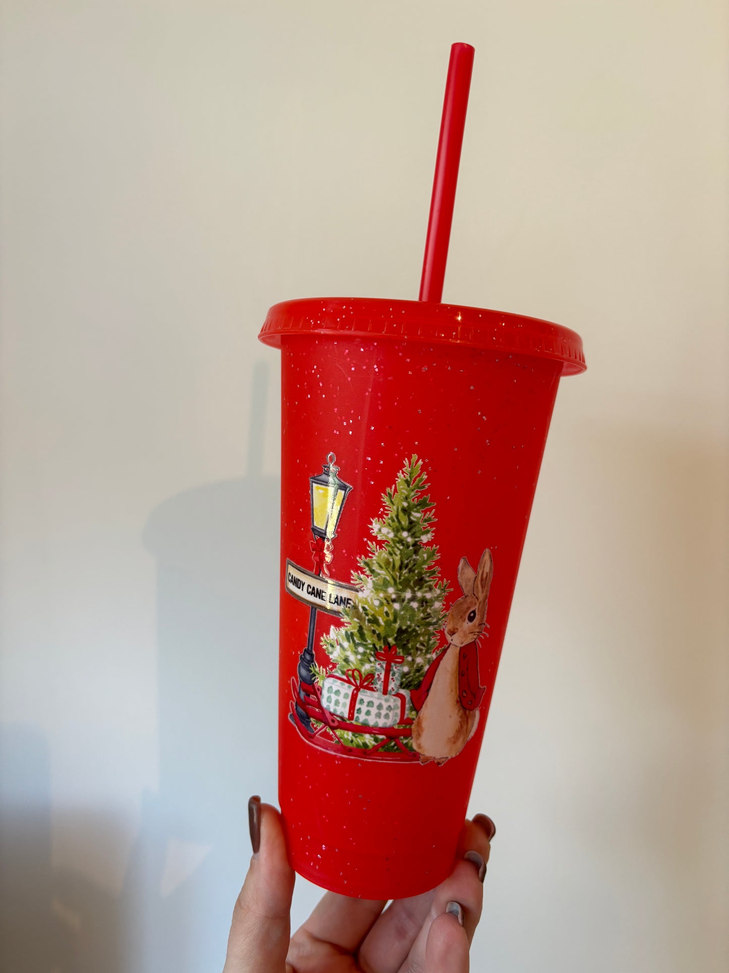 Peter Rabbit Christmas 24oz Cold cup