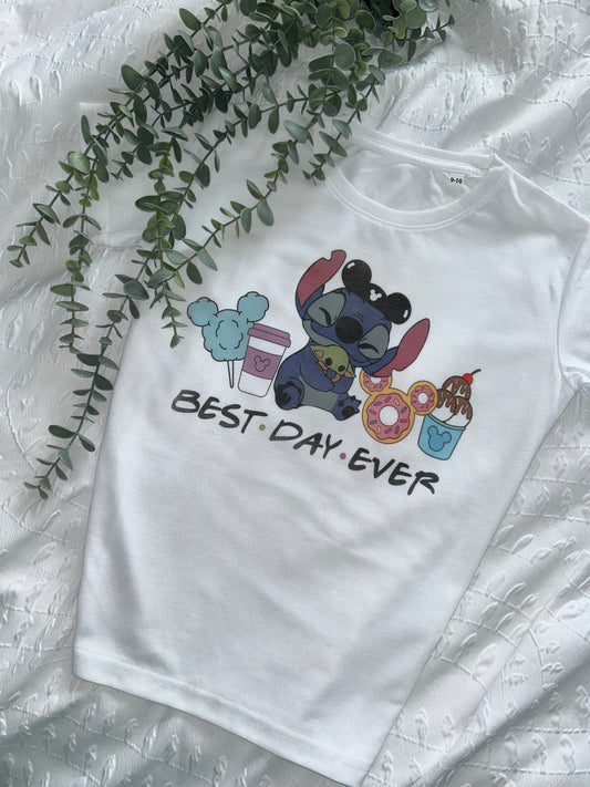 Stitch 'best day ever' T-shirt