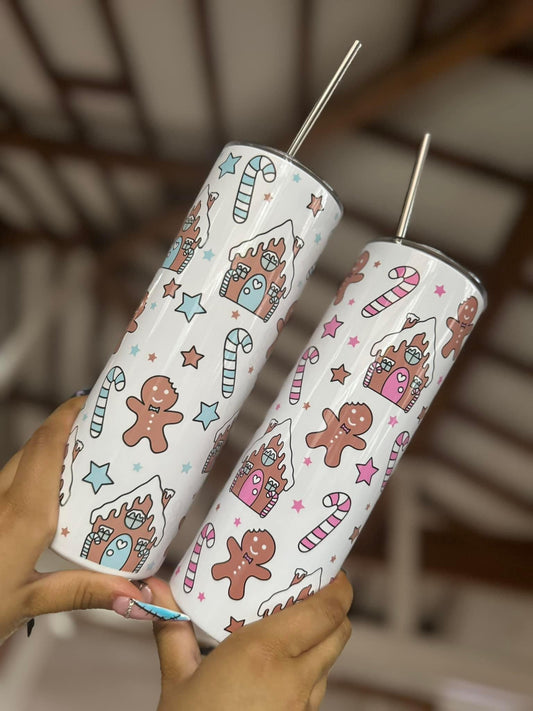 Christmas gingerbread house 20oz tumbler