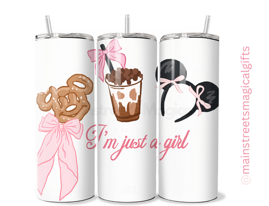 'Im just a girl' 20oz Tumbler
