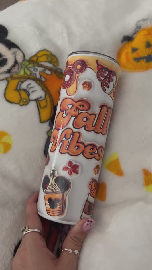 Disney Halloween Fall vibes 20oz tumbler